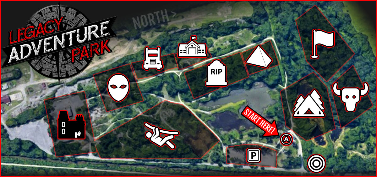 Map of Legacy Adventure Park